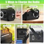Hand Crank NOAA Weather Radio with Flashlight