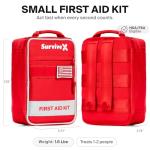 SurviveX Small First Aid Kit for Emergencies
