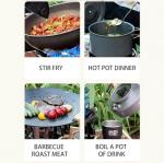 Portable Windproof Camping Stove with Carrying Bag