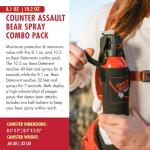 Bear Spray Combo with Holsters for Outdoor Safety