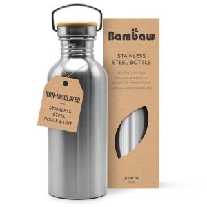 Stainless Steel 32 oz Water Bottle for Travel
