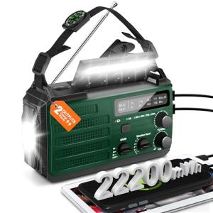 Hand Crank Emergency Radio with Flashlight & Charger