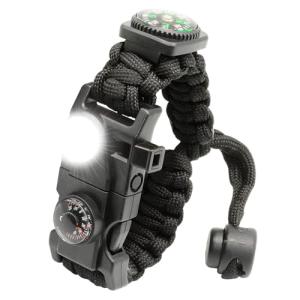 20-in-1 Survival Paracord Bracelet with LED Light