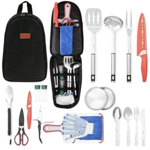 21-Piece Camping Cooking & Kitchen Set