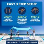 Hurricane Ready Beach Tent with UPF50+ Protection