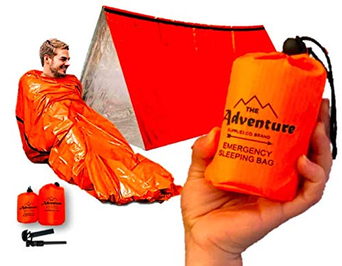 Compact Emergency Tent and Sleeping Bag Kit