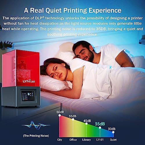 LYNCAST Ultra Quiet High Speed DLP 3D Printer