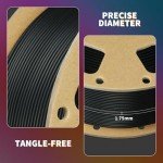 OVERTURE Silk PLA Filament 1.75mm - Black