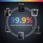 OVERTURE Black PETG Filament 1.75mm 1kg