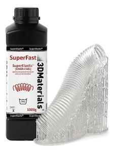 SuperElastic Clear 3D Printer Resin, 60A Softness