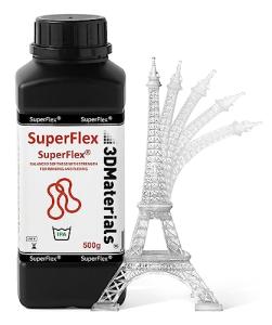 Flexible Superflex 3D Printer Resin - 500g Clear