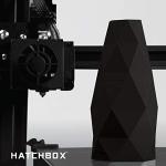 HATCHBOX Black 1.75mm ABS 3D Filament 1kg
