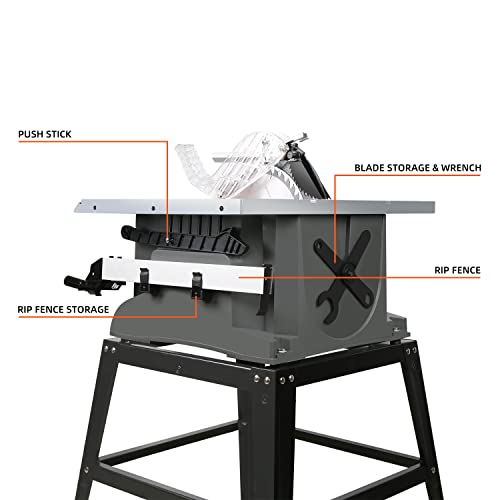 Prostormer 10-Inch 15A Multifunctional Table Saw