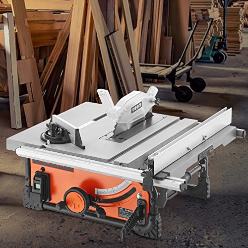 VEVOR 10-Inch Table Saw for Jobsite DIY Woodworking