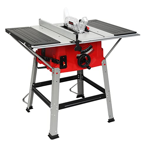 Portable 10" Table Saw with Dust Port & Stand