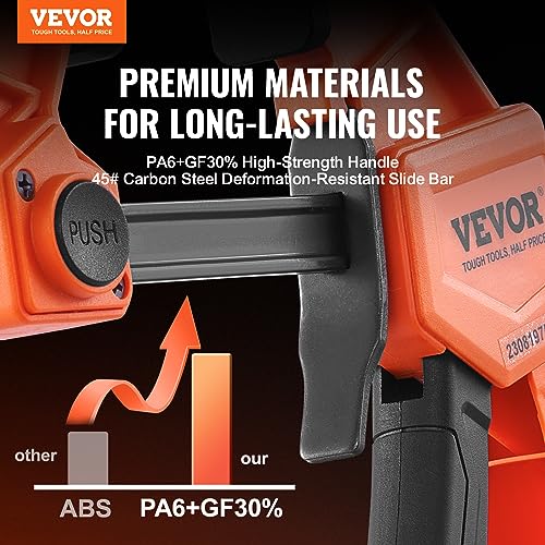 VEVOR One-Handed Bar Clamp Set for Woodworking