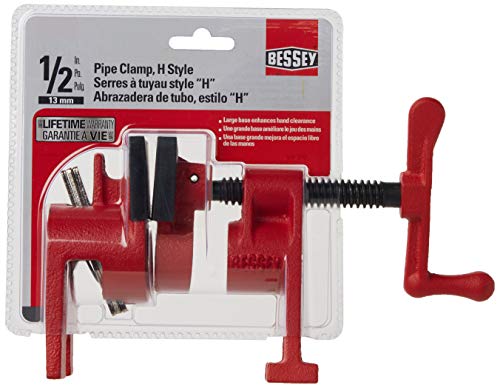 Bessey BPC-H12 H-Style Pipe Clamps, 1.27 cm
