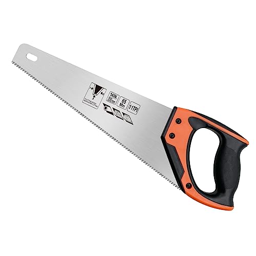 14-Inch Ergonomic Wood Hand Saw with Non-Slip Grip