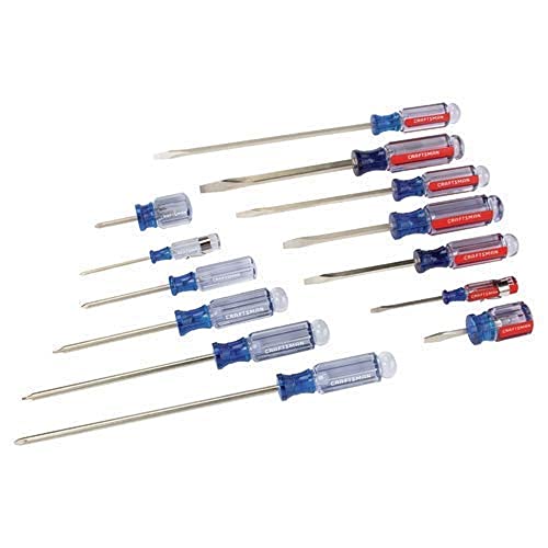 14-Piece CRAFTSMAN Screwdriver Set, Slotted & Phillips