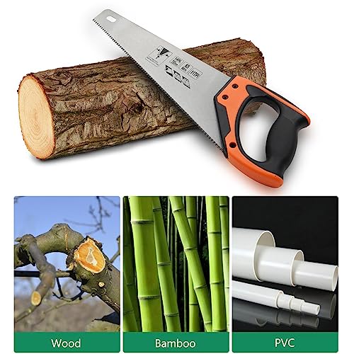 14-Inch Ergonomic Wood Hand Saw with Non-Slip Grip