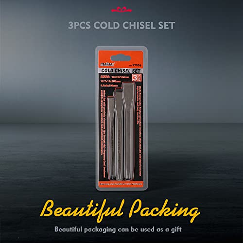 HORUSDY Heavy Duty Cold Chisel Set - 3 Pieces