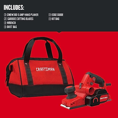 CRAFTSMAN 6 Amp Corded Wood Planer with Blades