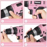 Compact 20V Cordless Drill Set with LED Light