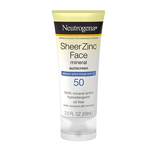 Zinc Oxide Mineral Face Sunscreen with SPF 50