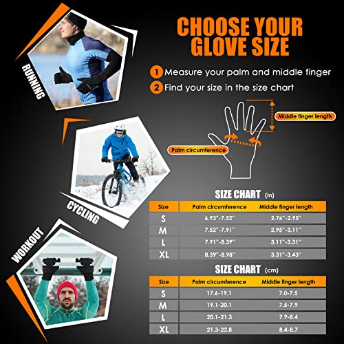 Waterproof thermal gloves with touch screen finger