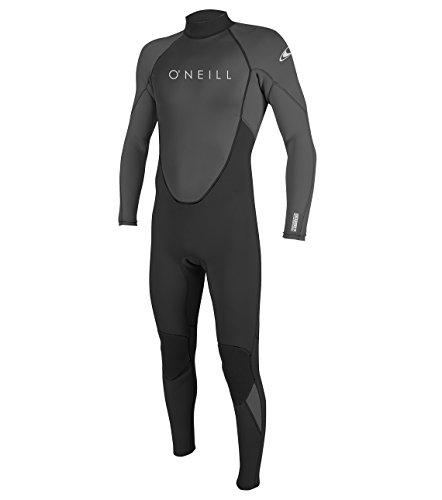 O'Neill Men's Reactor-2 Full Wetsuit, Black/Graphite, Medium