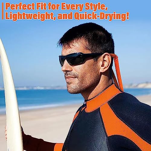 Floating Sunglass Strap | Neoprene Retainer | Black (2-Pack)