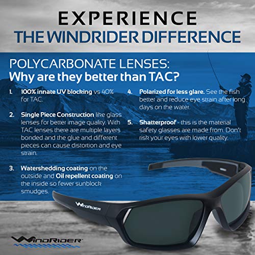 WindRider Polarized Floating Sunglasses for Fishing 100% UV Protection