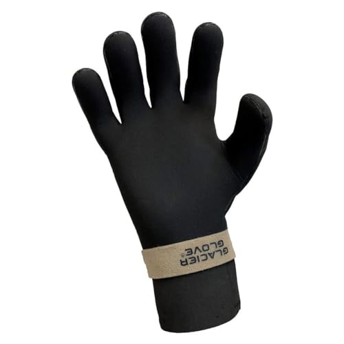 Black Waterproof Surfing Gloves - Large
