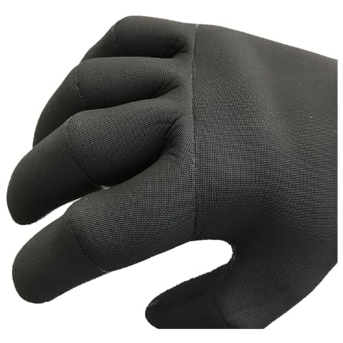 Black Waterproof Surfing Gloves - Large
