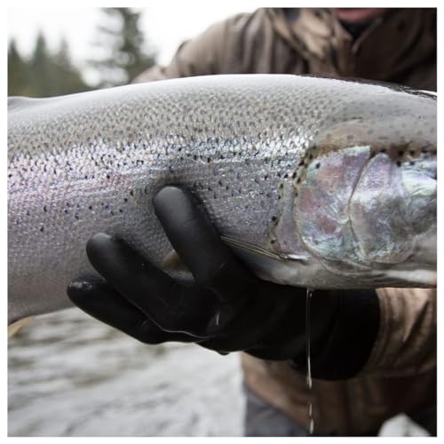 Black Waterproof Surfing Gloves - Large