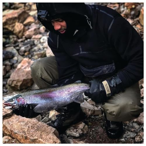 Black Waterproof Surfing Gloves - Large