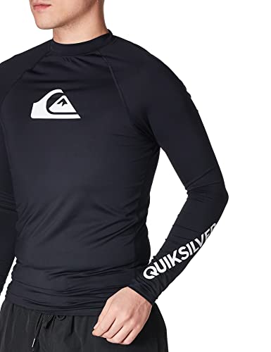 Quiksilver Men's Long-Sleeve Rashguard, Black, Large