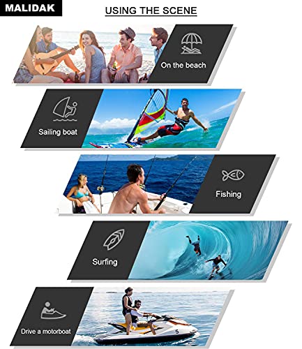 MALIDAK Sports Floating Sunglasses for Men Women Polarized Kayaking Sunglasses With Anti-Seawater Corrosion Lenses