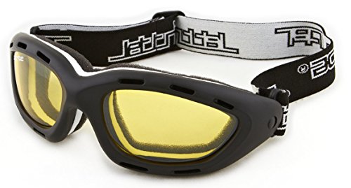 Black Frame Surf Sunglasses with Amber Lens