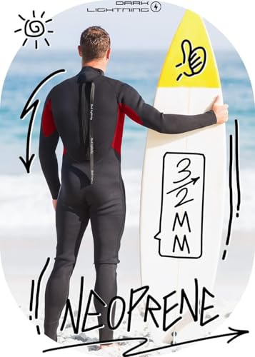 Black Full Body Wetsuit - 3/2mm