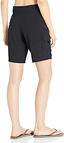 Women's UPF 50+ Black Board Shorts, Size 6
