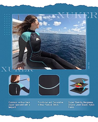 XUKER Women's 2mm Neoprene Wetsuit for Water Sports