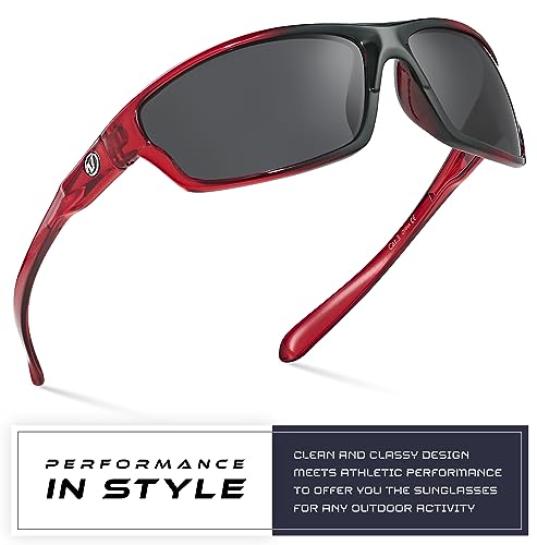 Nitrogen Wraparound Polarized Sport Sunglasses - UV400