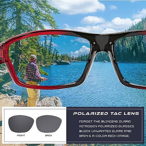 Nitrogen Wraparound Polarized Sport Sunglasses - UV400