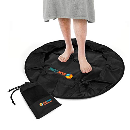 Black Waterproof Surf Change Mat & Bag - SUN CUBE