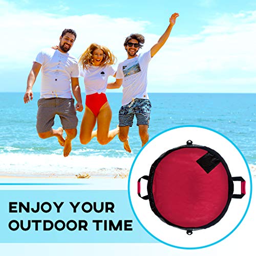 Red Waterproof Wetsuit Changing Mat