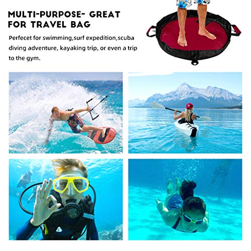 Red Waterproof Wetsuit Changing Mat