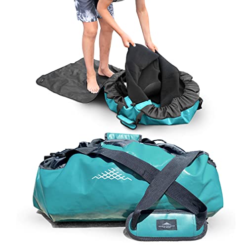 Green Coastal Wetsuit Changing Bag and Mat