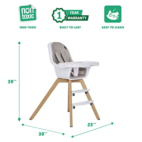 Evolur Zoodle 3-in-1 High Chair & Booster