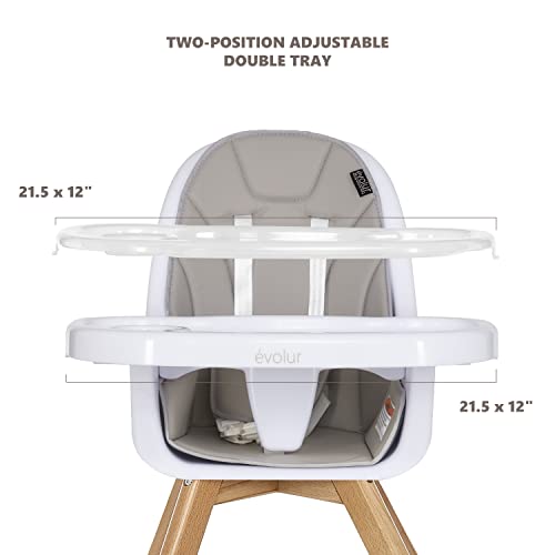 Evolur Zoodle 3-in-1 High Chair & Booster
